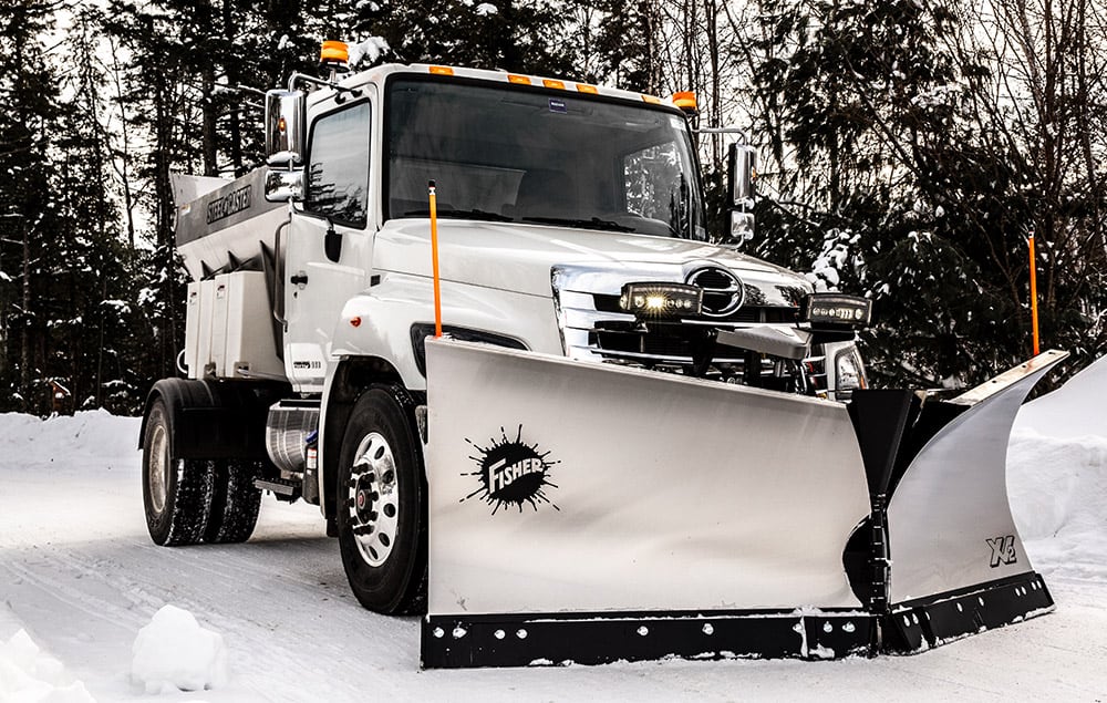 Fisher xtremev plow on a truck