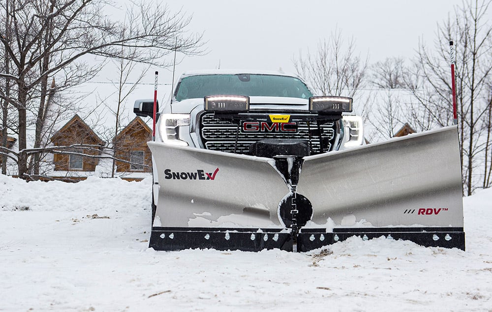 SnowEx plow on a truck