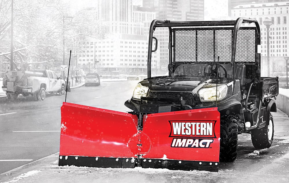 UTV with Western Impact plow