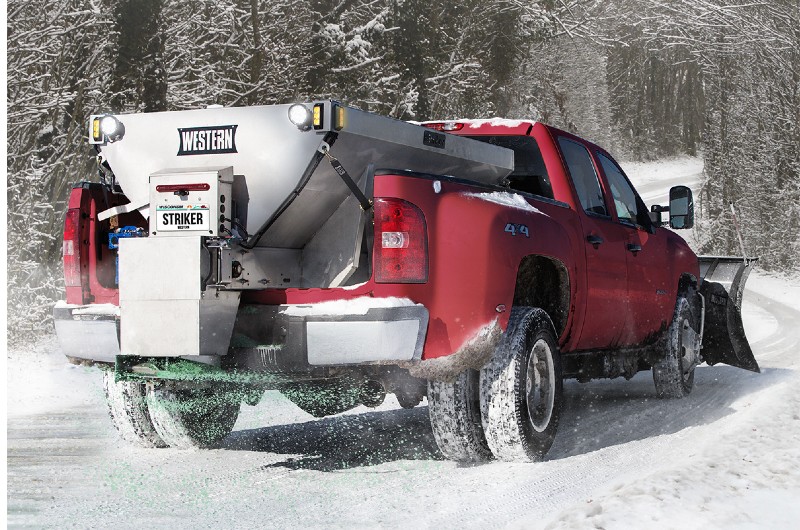 Western spreader on a truck